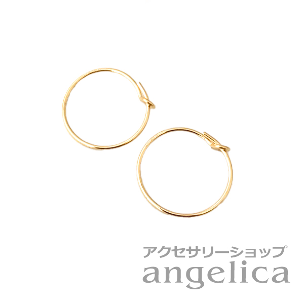 アクセサアリーパーツ K14GFゴールドフィルド フープピアス