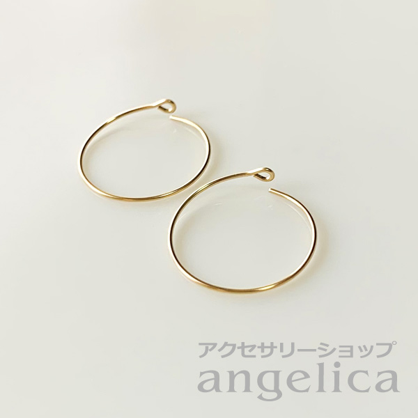 アクセサアリーパーツ K14GFゴールドフィルド フープピアス