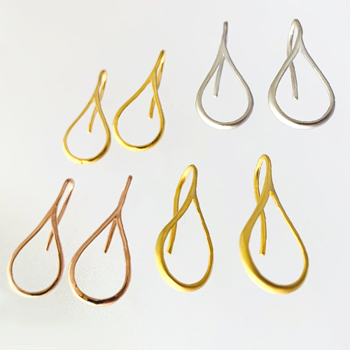 メタルパーツ アクセサリーパーツ　ドロップピアス