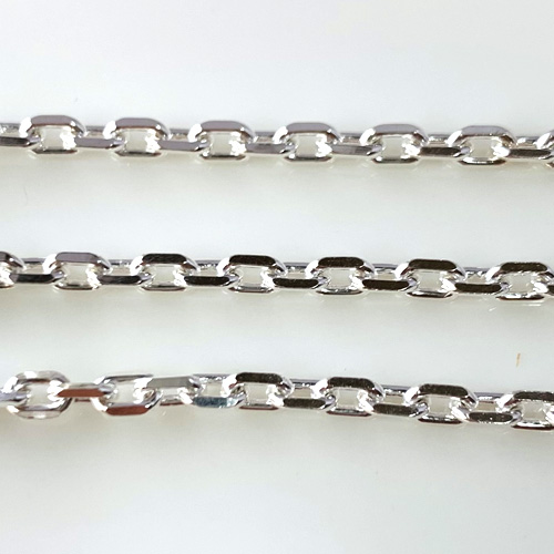 シルバー925 カットアズキチェーン Sc005 アクセサリーパーツショップangelica ハンドメイド