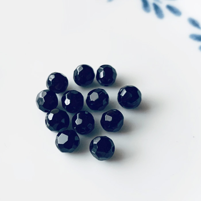 ブラックオニキス ラウンドカット 4mm